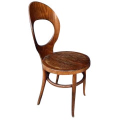 Retro Set of French 20th Century Bistro Chairs