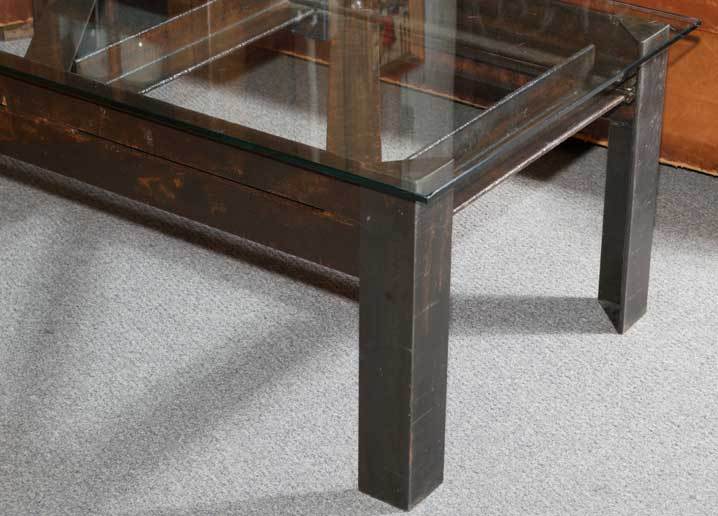 French Industrial Cocktail / Coffee Table In Excellent Condition For Sale In San Francisco, CA