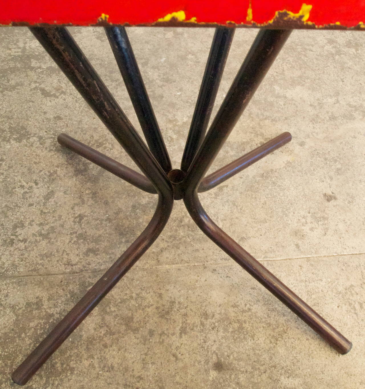 Mid-Century Modern French Mid-Century Metal Bistro Table