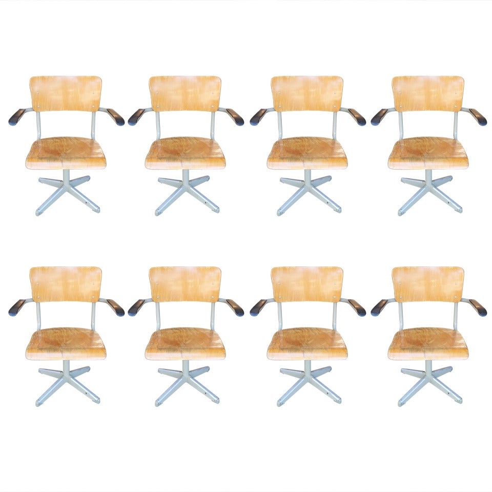  Midcentury Industrial Armchairs