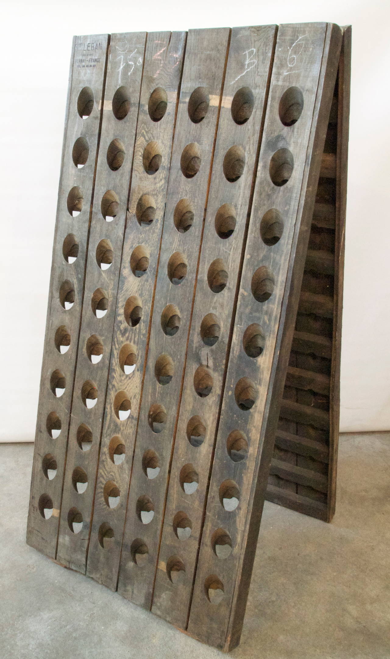 Antique French Champage Riddling Rack 3