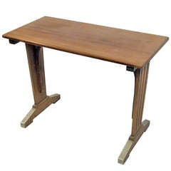 French Art Deco wood bistro table
