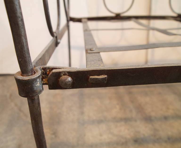 French, 19th Century, Wrought Iron Baby Cribs 6