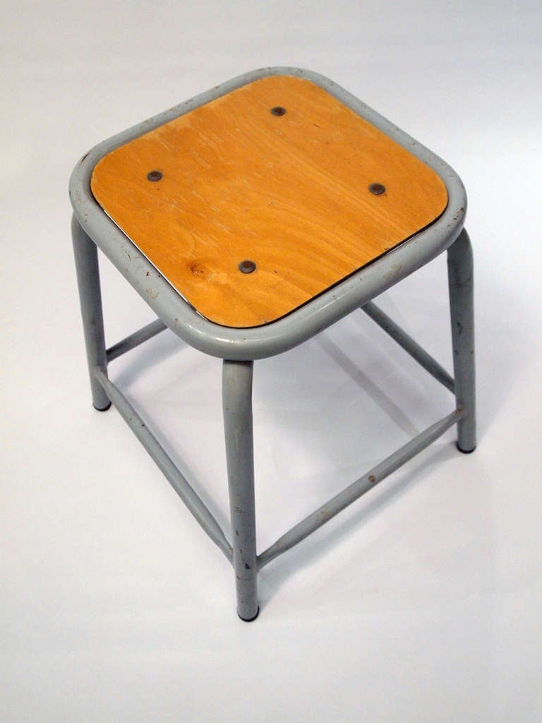 Set of 12 industrial stools from the French Air Force In Good Condition In San Francisco, CA