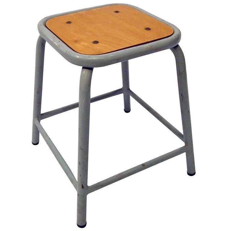 Industrial Set of 12 industrial stools from the French Air Force