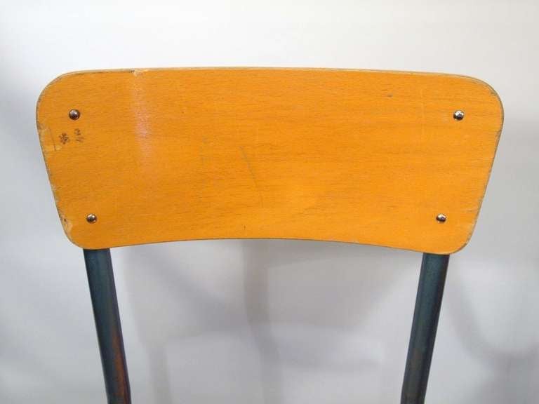 French Industrial School Chairs 1