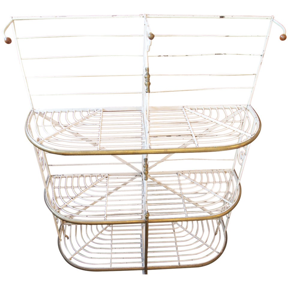 Parisian Bakers Rack For Sale at 1stdibs