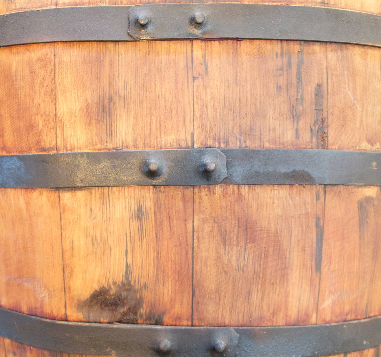 Set of 3 French Oval Winery Grape Barrels 6