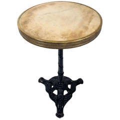 French Marble Gueridon Bistro Table French Marble Gueridon Bistro Table