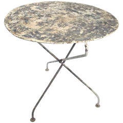French Metal Folding Garden Table