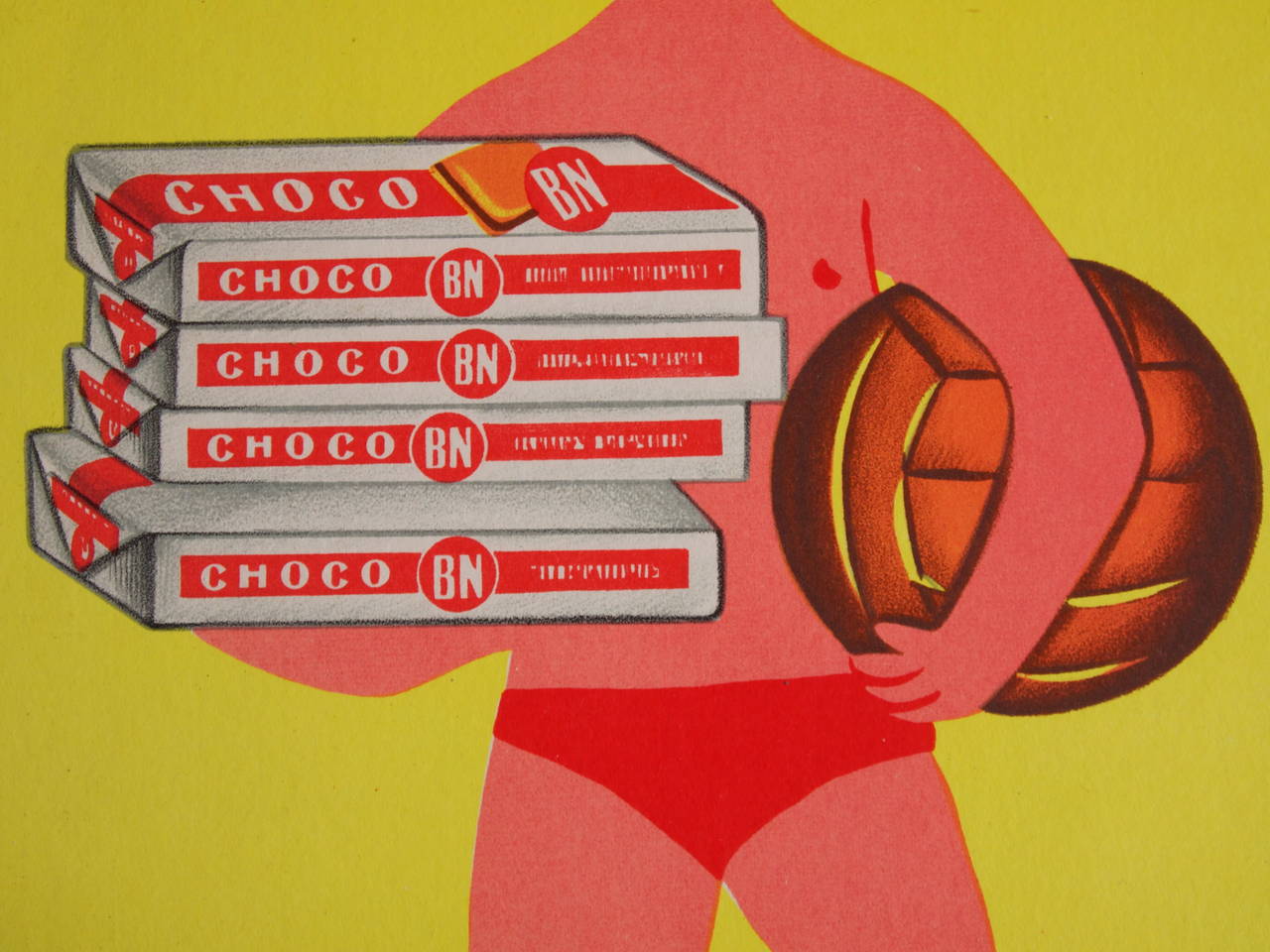Canvas Original French Poster 'Choco Bin'