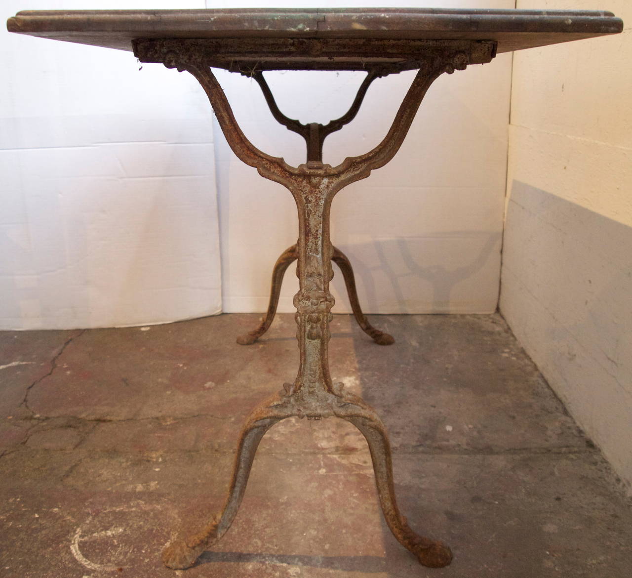 19th Century 19th C. French Bistro Table