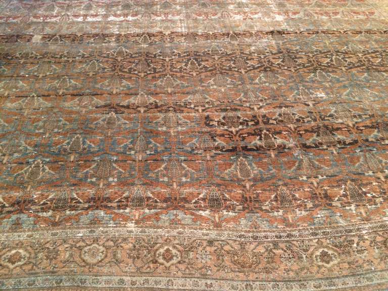 Antique rugs from the Malayer region constitute an important and distinctive group of Persian weavings. Technically they stand between those made in nearby Senneh and Hamadan. They were produced in a range of medallion and all-over designs, which