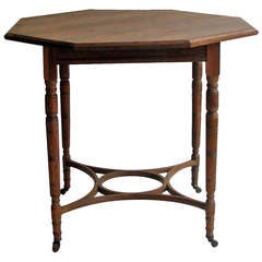 Late C19th Aesthetic Movement Octagonal Occasional Table