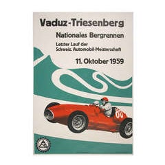Swiss Motor Race Poster with Maserati by Hans Witschi, 1959 4