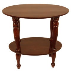 Art Deco 2 Tiers Oval Table