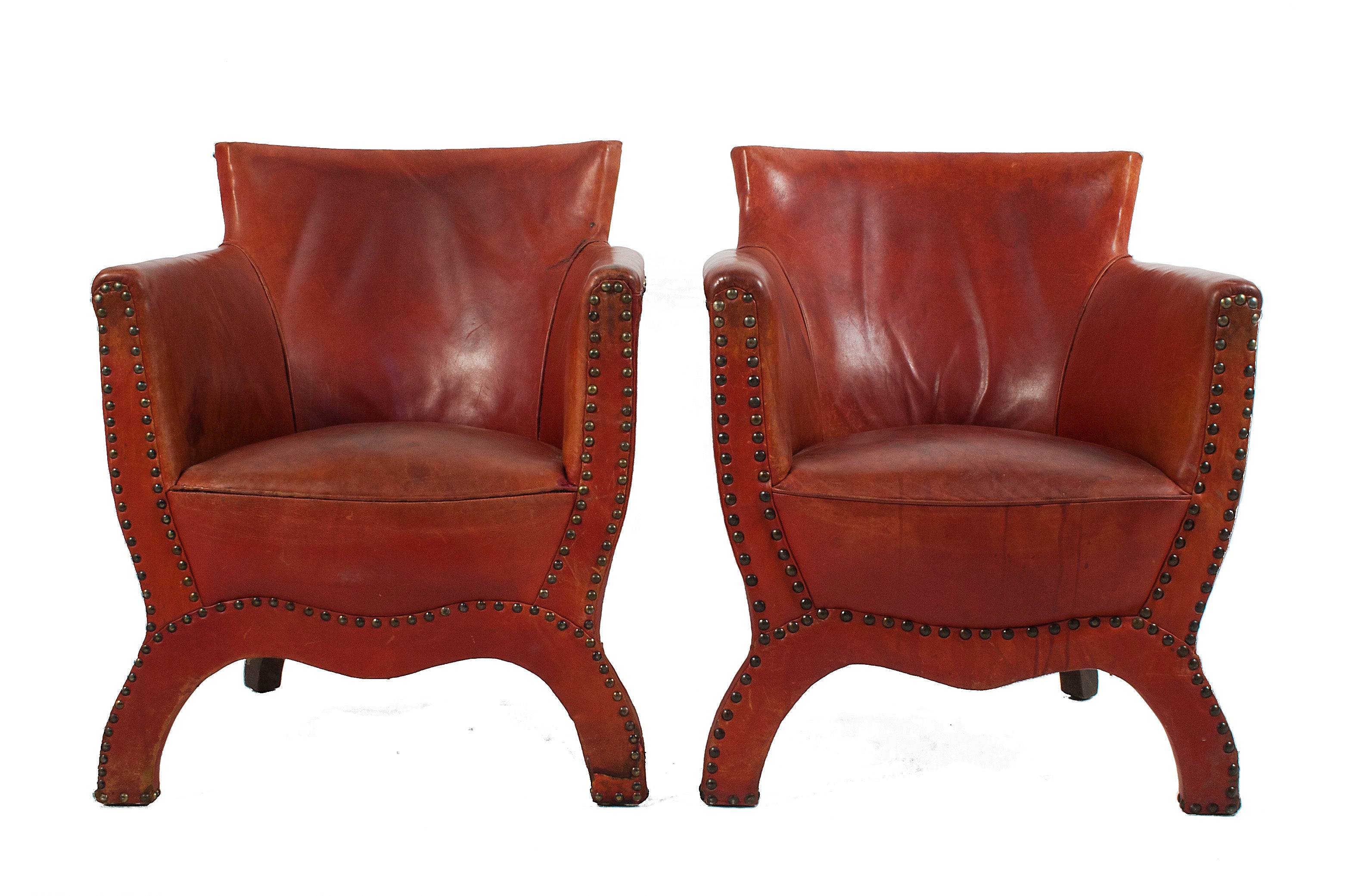 Pair of Club Chairs by Otto Schultz
