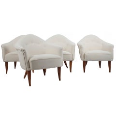 Set of Four Lounge Chairs by Kerstin Holmquist