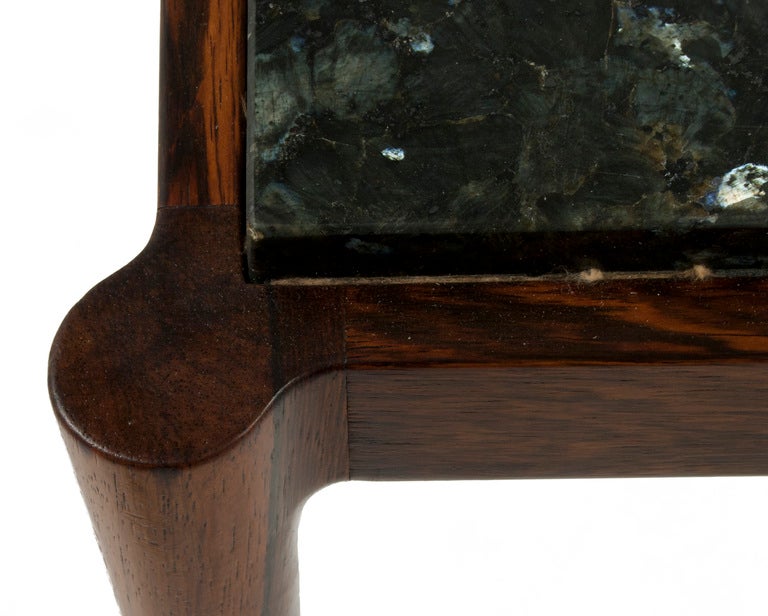 Mid-Century Modern Stone Top Coffee Table by Kofoed Larsen