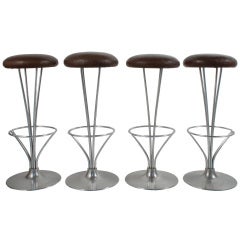 Set of Four Bar Stools by Piet Hein