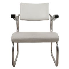 White Leather Armchair by Zanotta