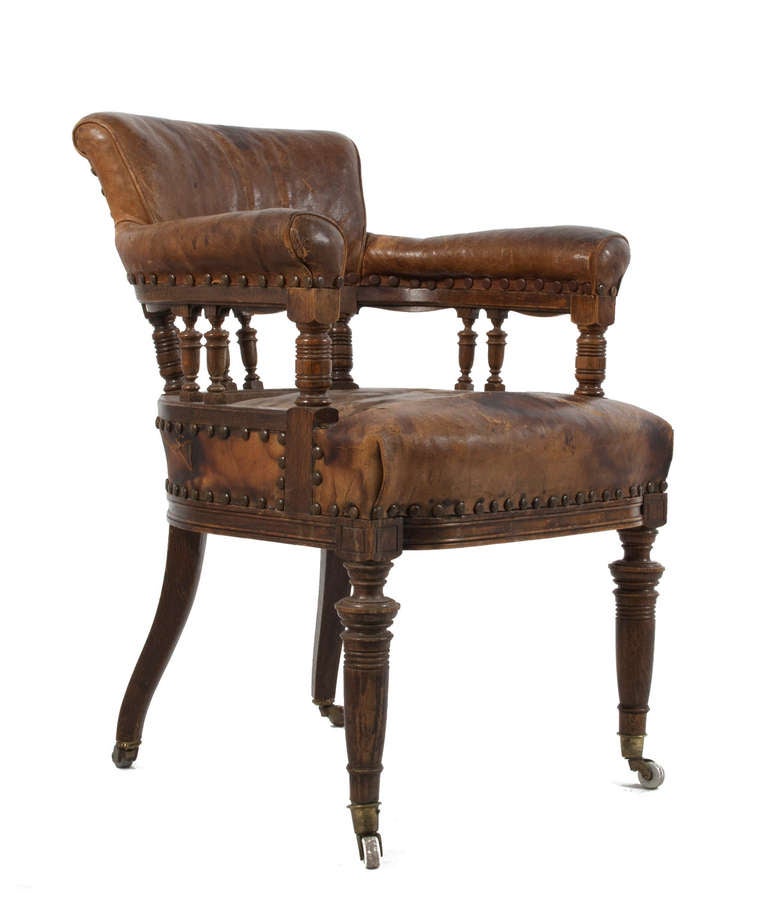 Leather Armchair at 1stdibs