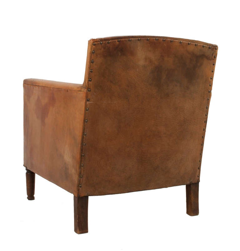 Swedish Leather Club Chair