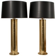 Pair of Brass Table Lamps