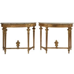 Pair of Gustavian Console Tables