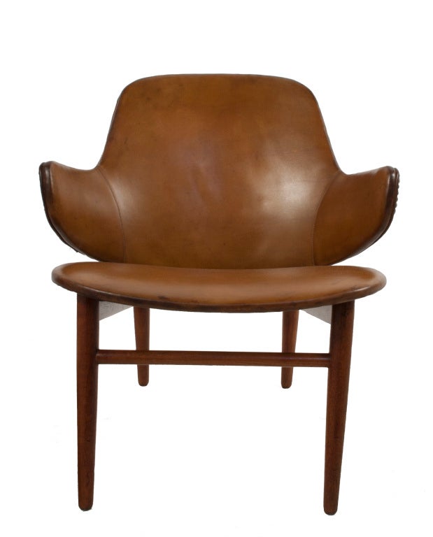 Leather Lounge Chair by Kofoed Larsen.