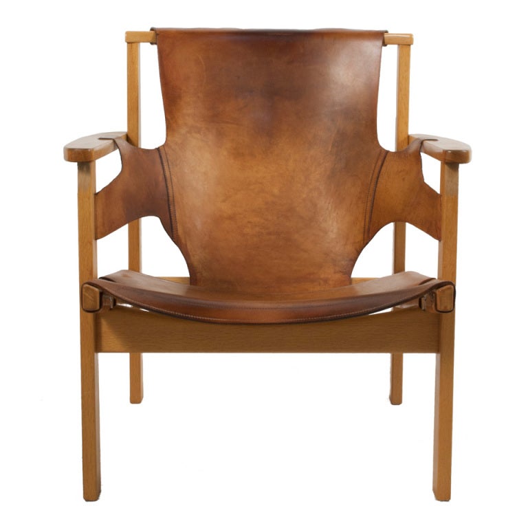 Leather Lounge Chair by Carl Axel Acking