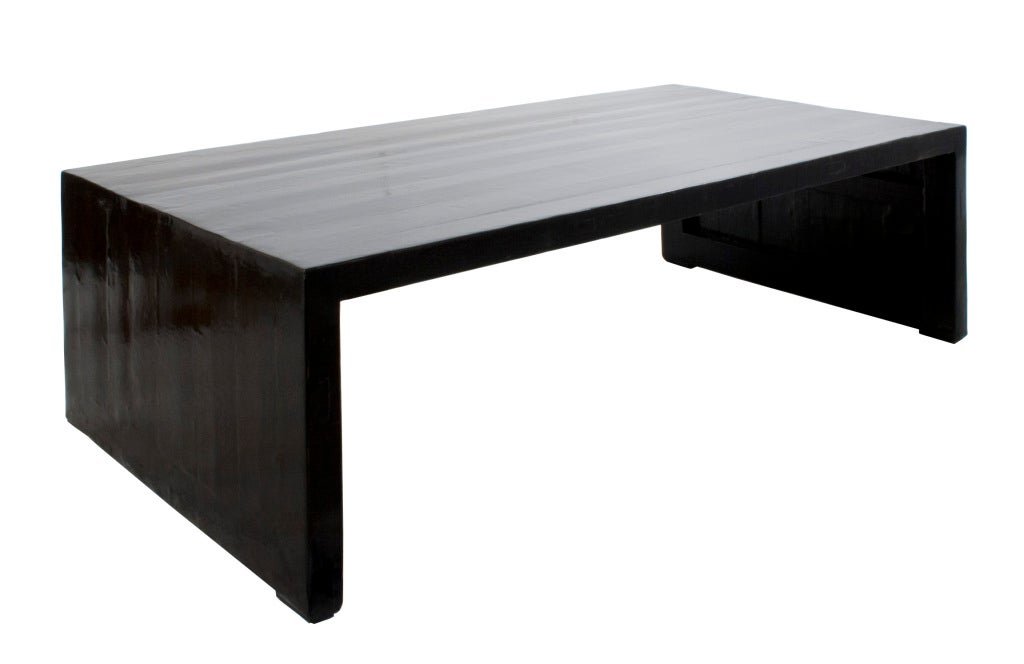 Black Lacquered Coffee Table.