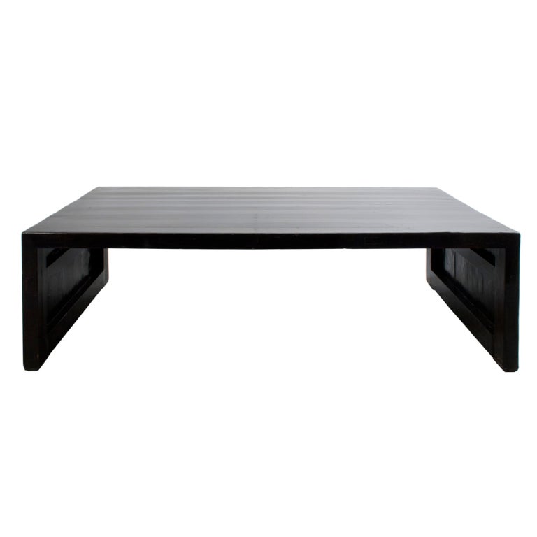 Black Lacquered Coffee Table