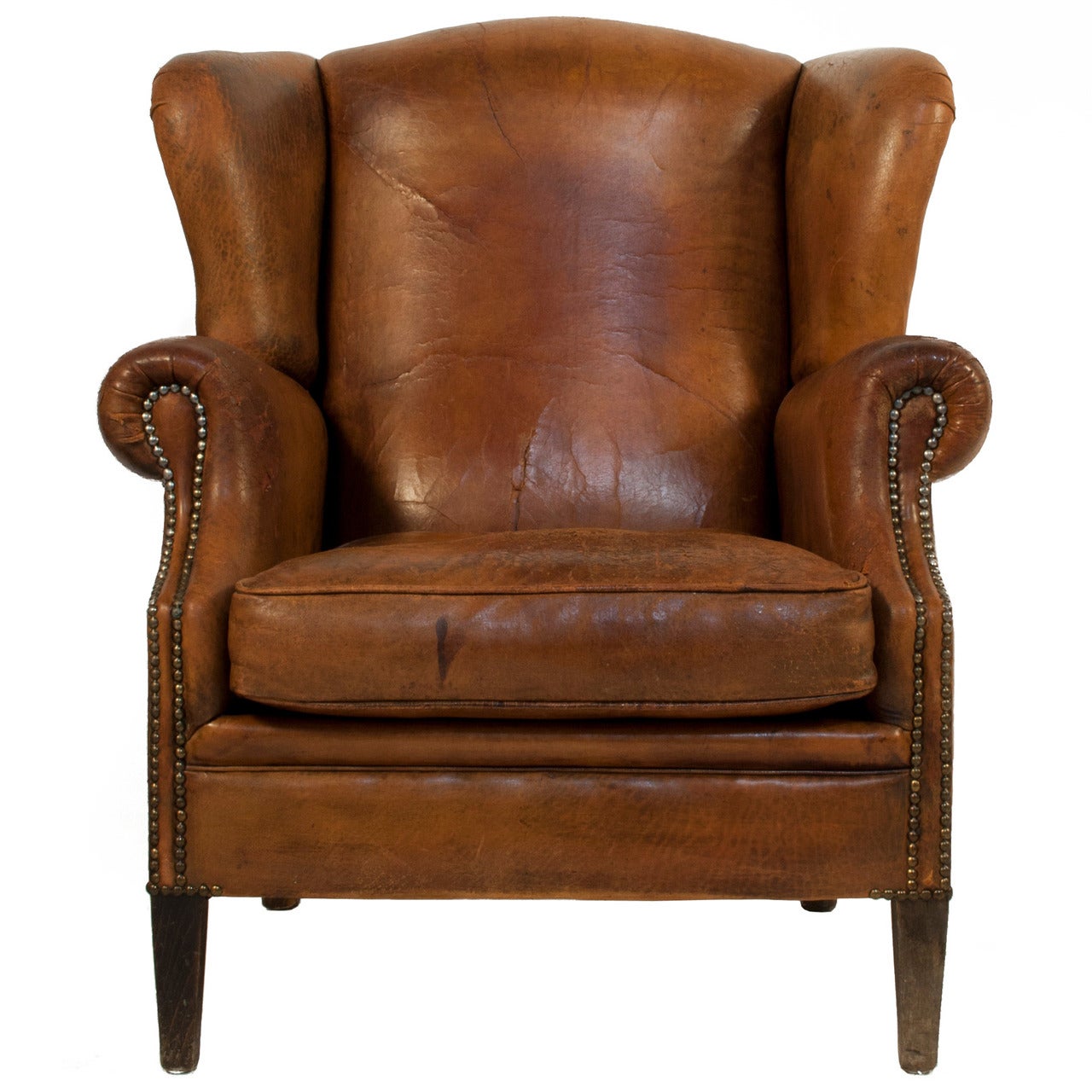 Leather Wingback Chair