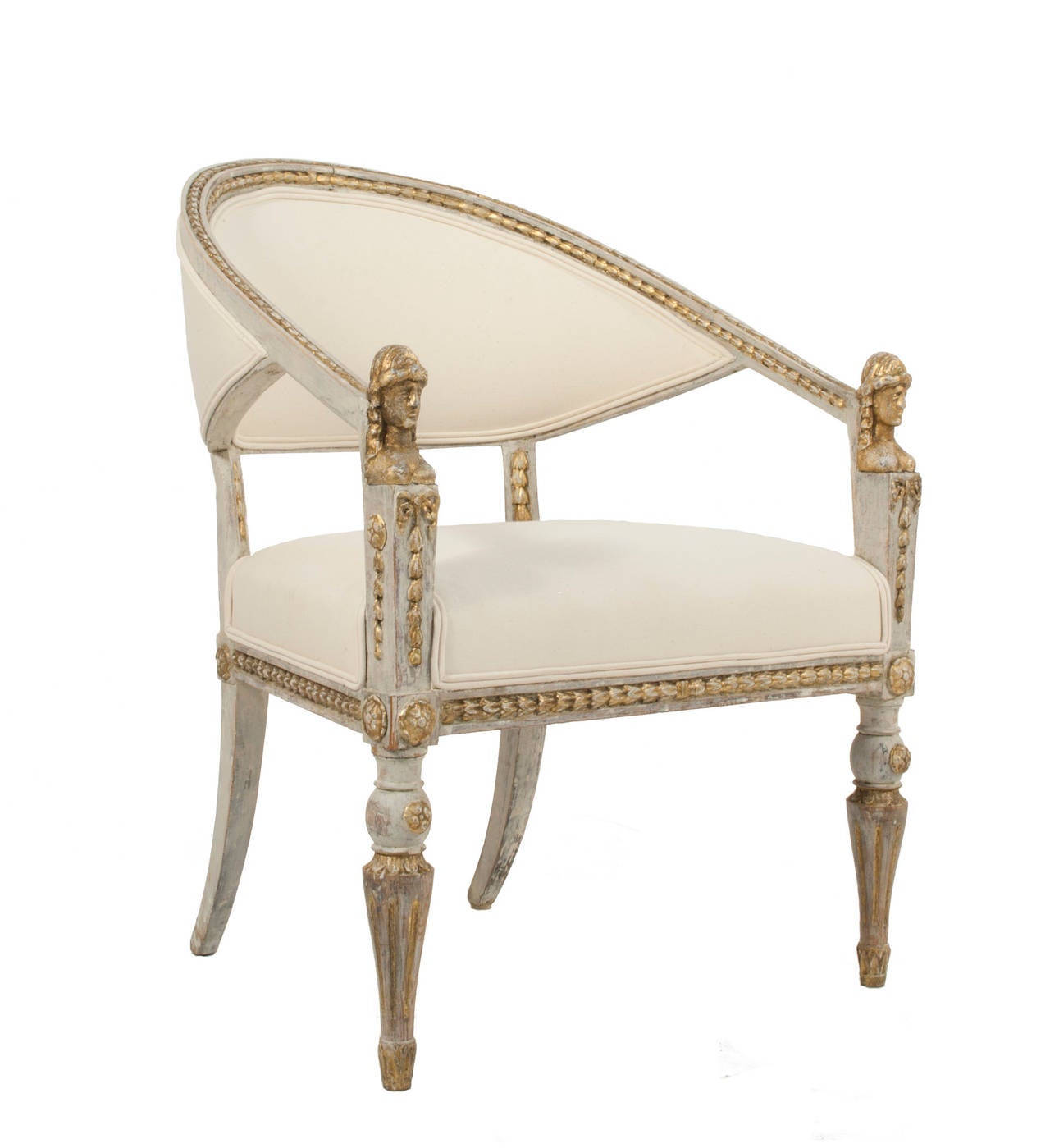 Paire de chaises Balj gustaviennes, Ephraim Stahl Art