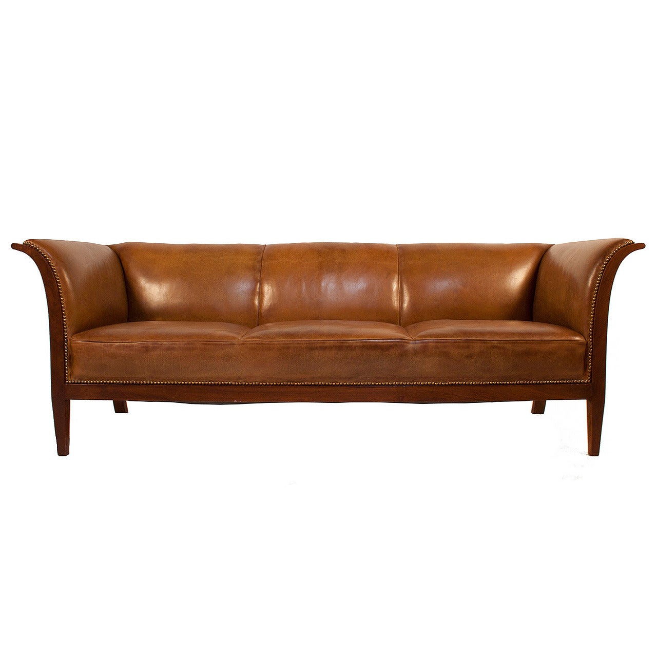 Leather Sofa by Frits Henningsen