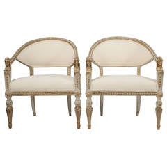Pair of Gustavian Balj Chairs, Ephraim Stahl Art