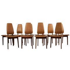 Set of 10 Vestergaard Jensen Dining Chairs