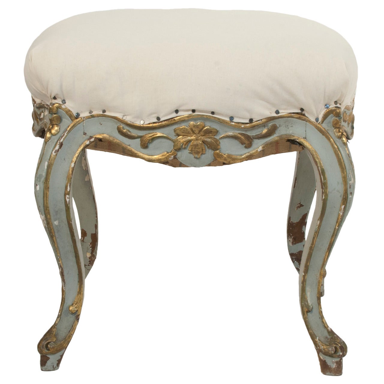 Rococo Style Stool For Sale