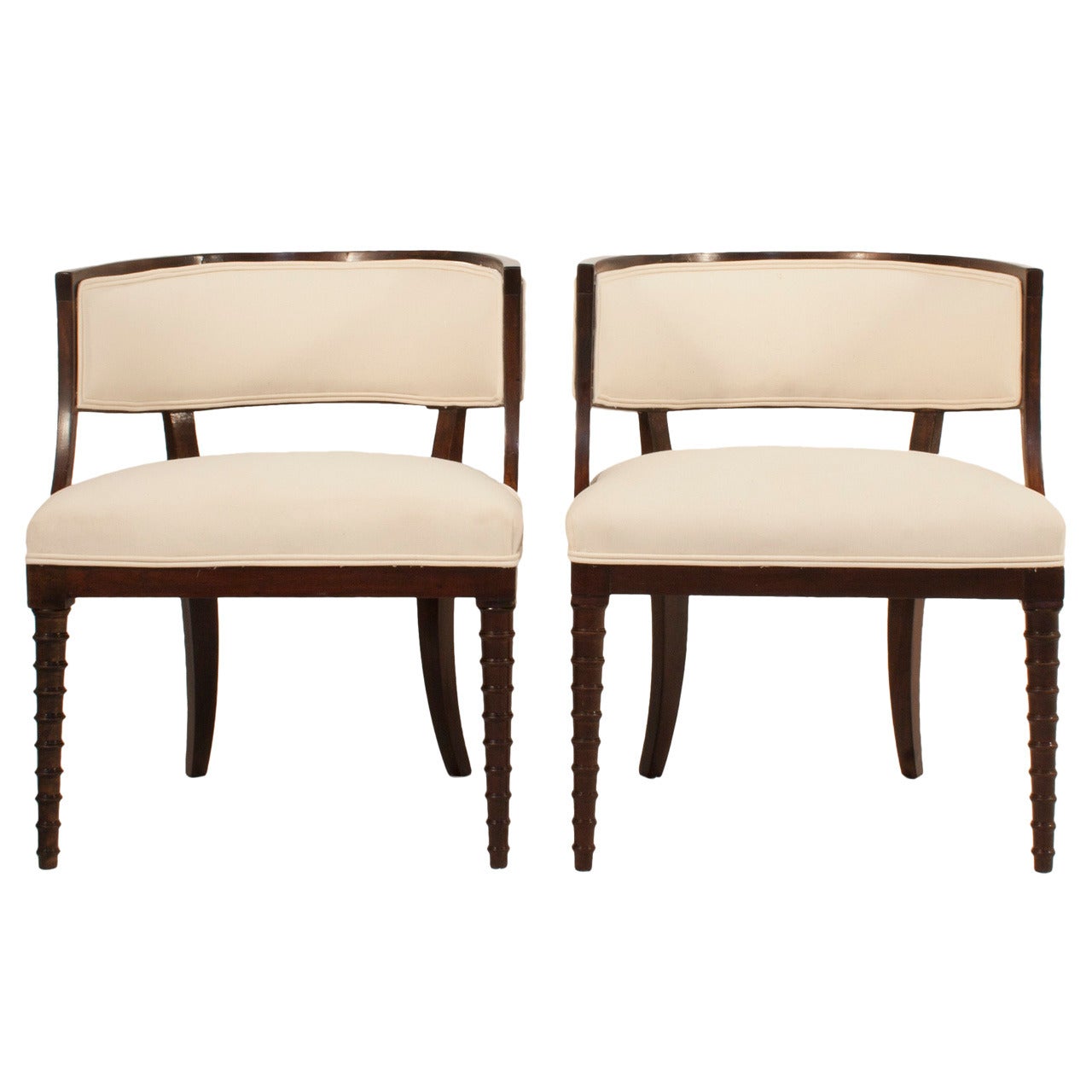Pair of Gustavian Bucket Chairs