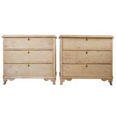 Pair of Gustavian Chest of Drawers