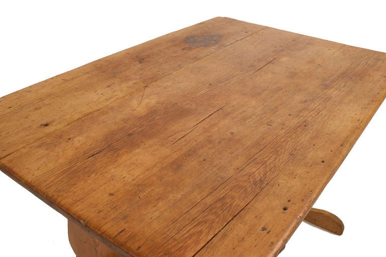 Swedish Almoge Trestle Table For Sale