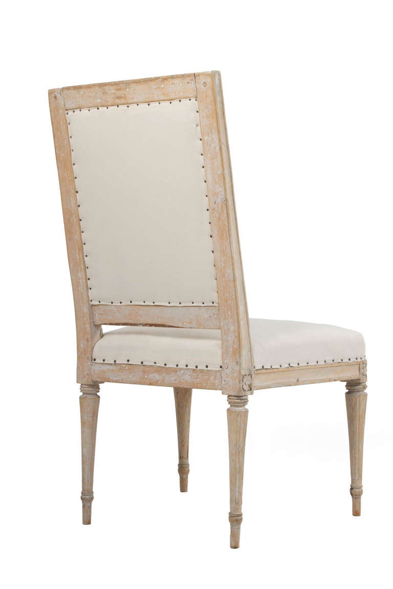 Swedish Pair of Gustavian Side Chairs For Sale