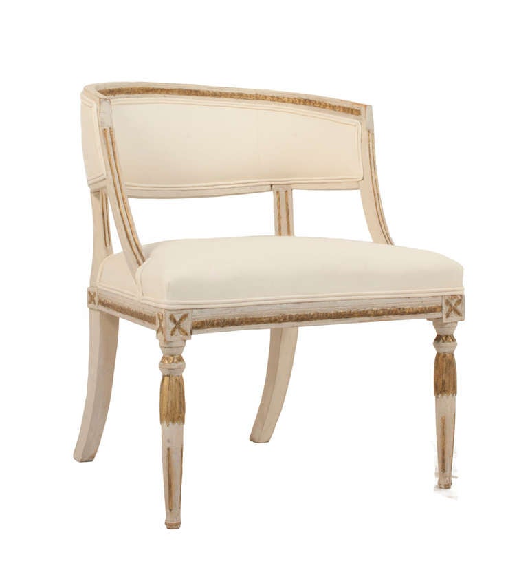 Swedish Set of Four Gustavian Balj Chairs For Sale