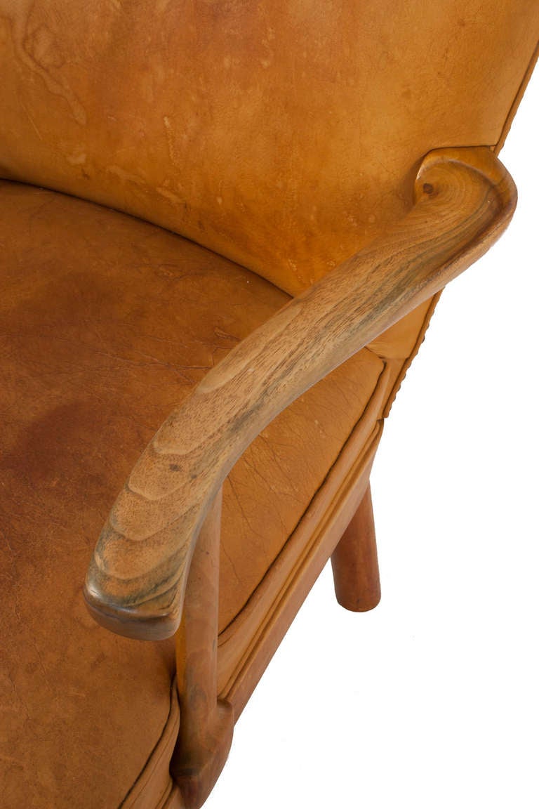 Swedish Leather Armchair