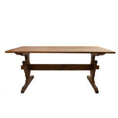 Antique Pine Trestle Table