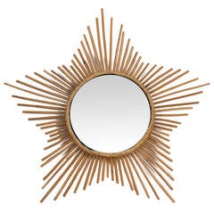 Rattan Mirror