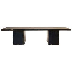 Dark Blue Bench
