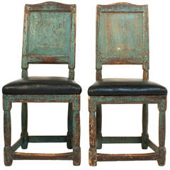 Pair of Gustavian Side Chairs