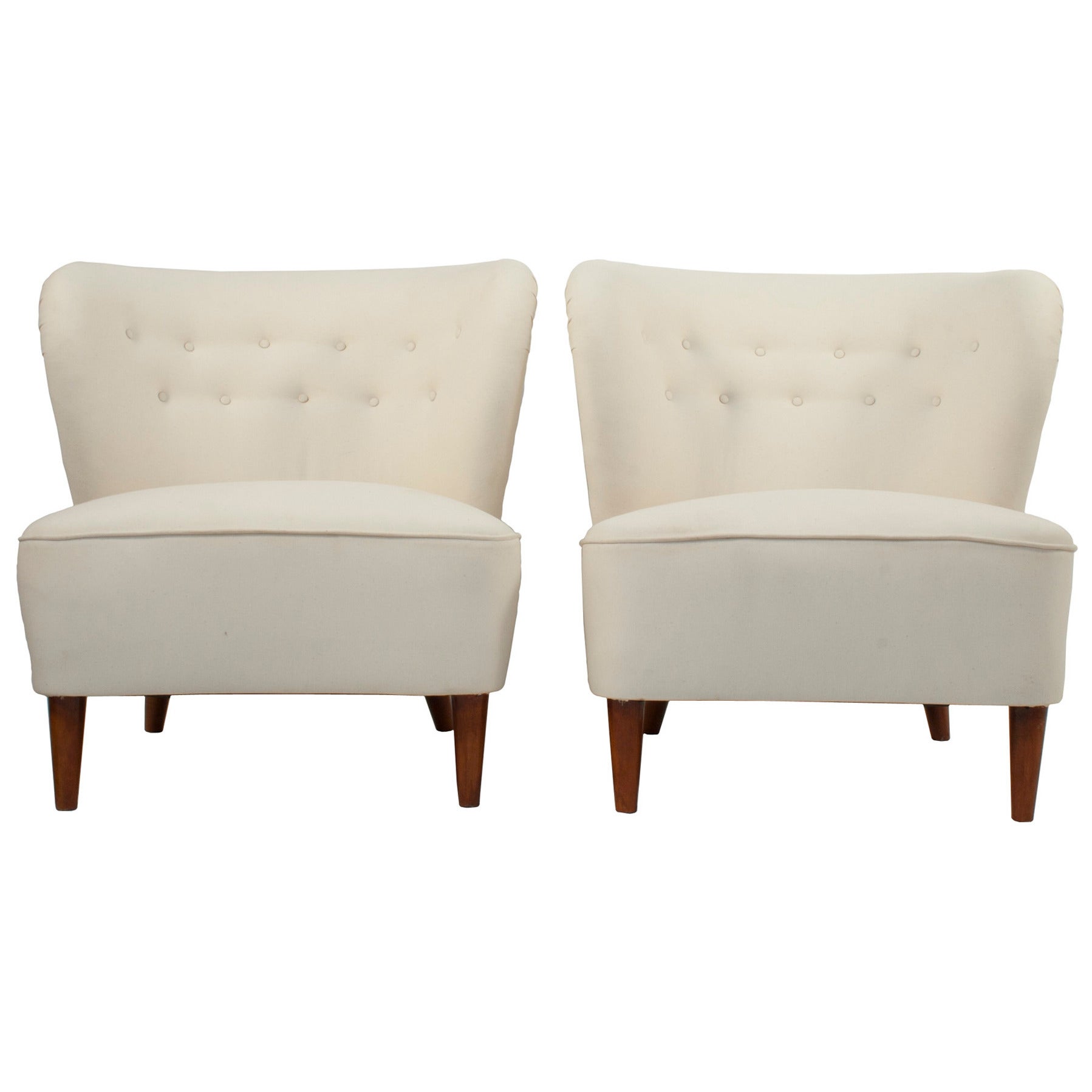 Pair of Club Chairs by Gösta Jonsson For Sale